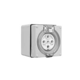 Clipsal 56 Series Outlet Socket Ip66 5 Pin 32A 500V Grey - 56SO532-GY | Direct Wholesale